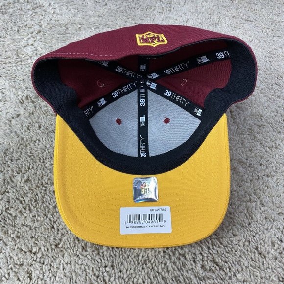 Washington Football Team New Era Hat Sharktooth 39Thirty Surge Flex Fit M/L -NWT - Picture 4 of 7